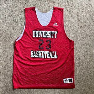 Alleson Basketball Jersey Mens XL University Basketball Red #23 Mesh Sleeveless